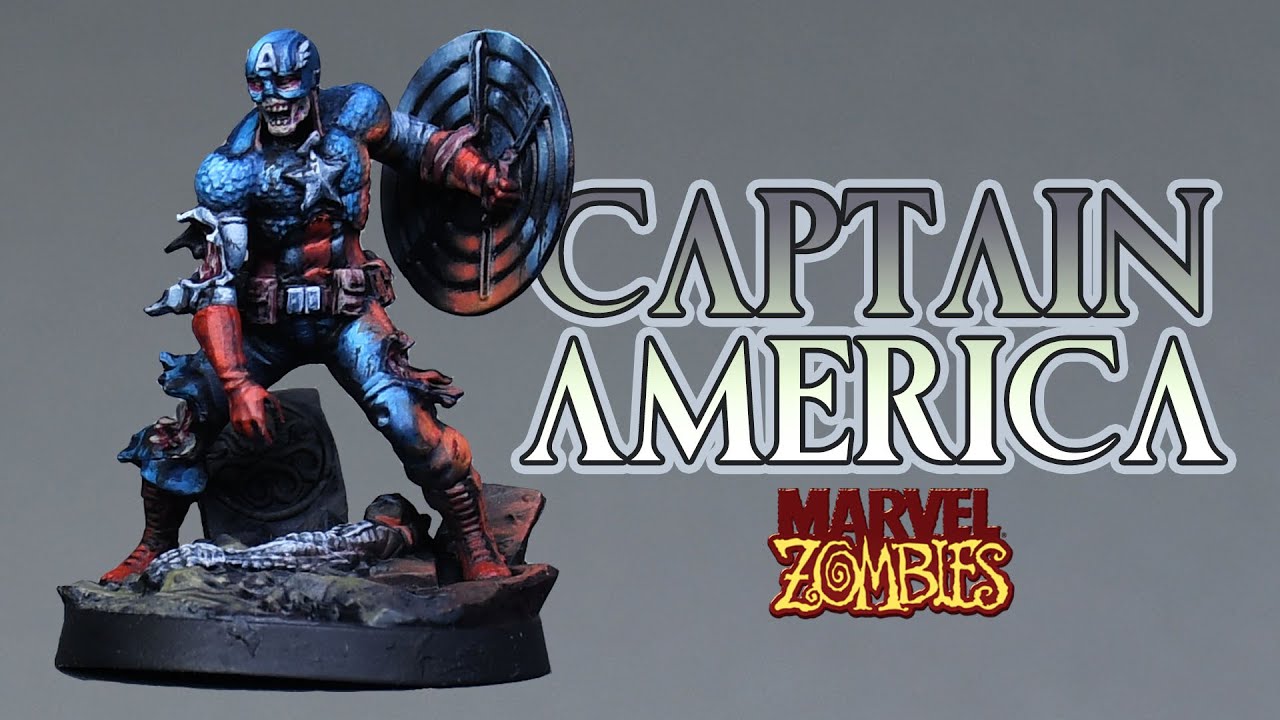Painting Captain America - Marvel Zombies