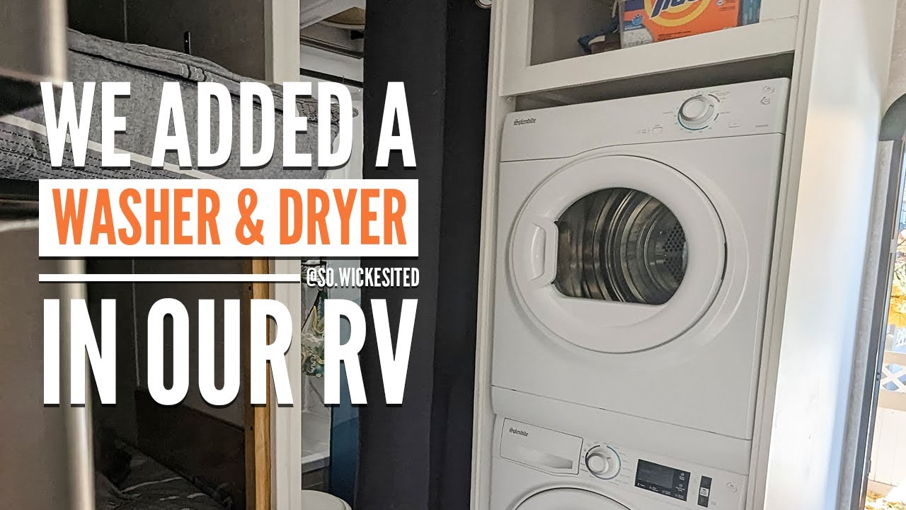 We Added a Washer and Dryer to our Tiny Toy Hauler RV