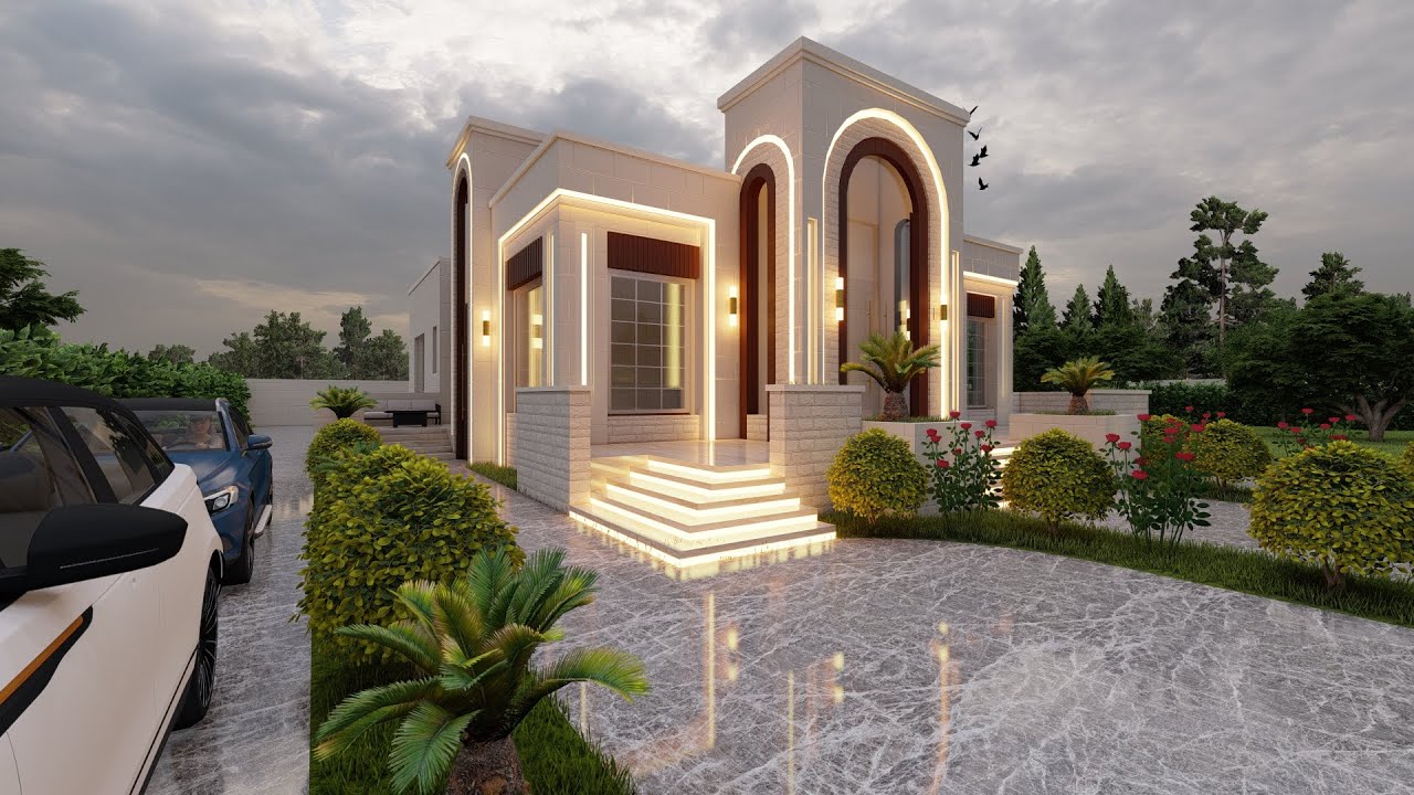 تصميم بيت ارضي .. تصميم جميل ومميز .. للمالك بلال الشوفيين .. في منطقة المشقر/الاردن