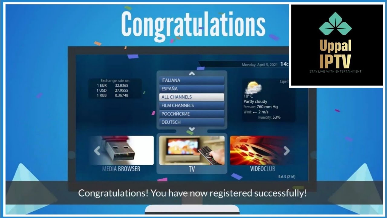 Smart STB set up - How to set up IPTV portal free trial on Samsung ,LG smart tvs