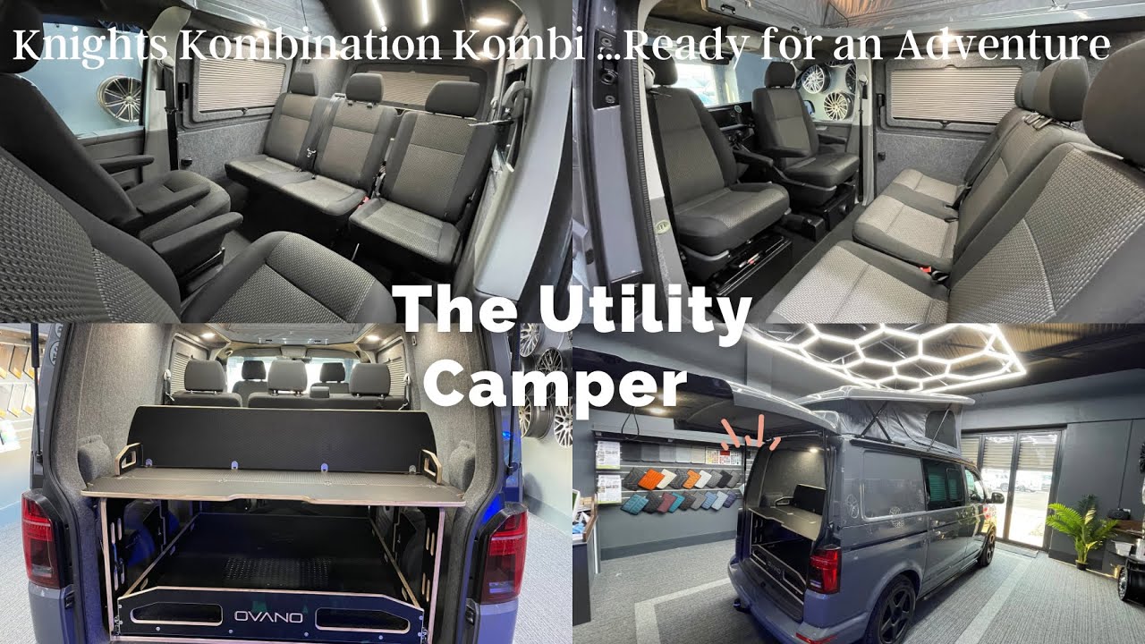 Knights Kombination Kombi on a VW T6.1 204 DSG 4Motion with Ovano bed, REIMO roof, Utility camper