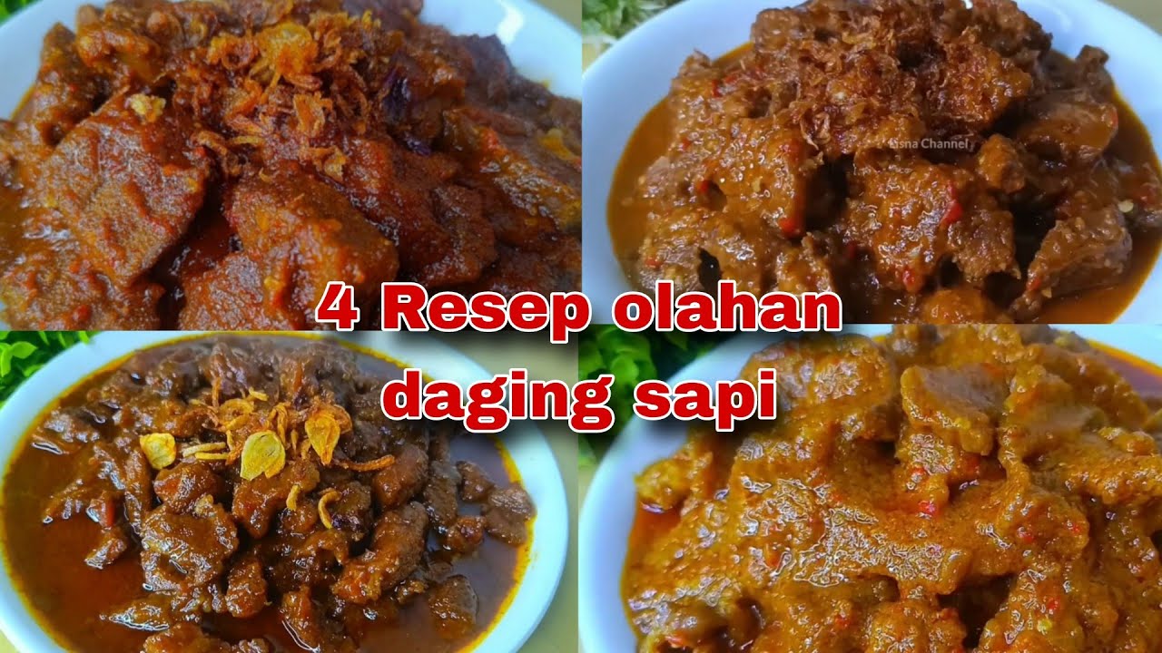 4 RESEP OLAHAN DAGING SAPI‼️ENAK BANGET COCOK UNTUK HIDANGAN HARI RAYA