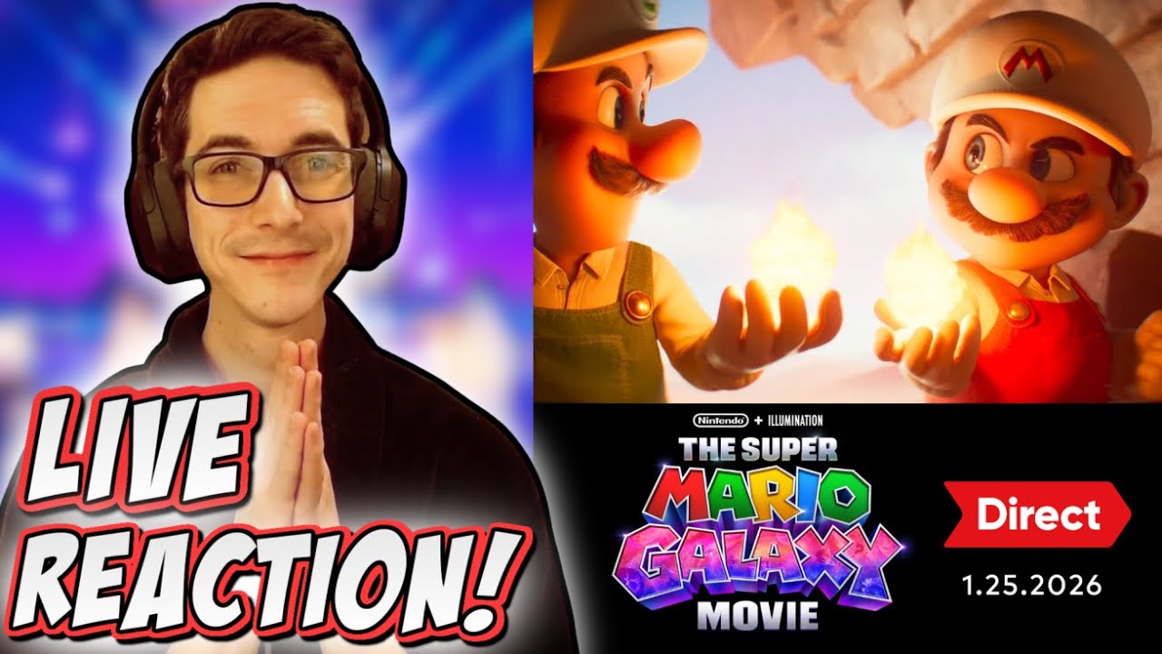 LIVE REACTING to the Super Mario Galaxy Movie Direct 1.25.26