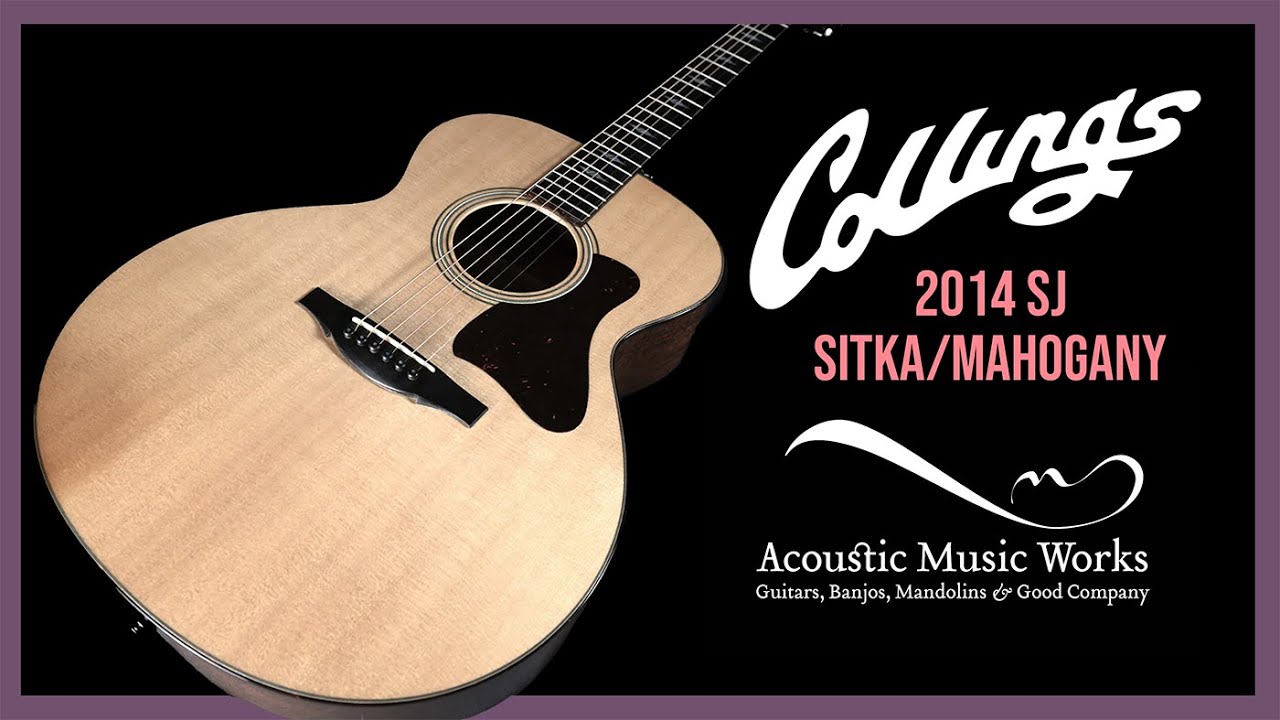 Acoustic Music Works - 2014 Collings SJ, Small Jumbo, Sitka Spruce, Mahogany