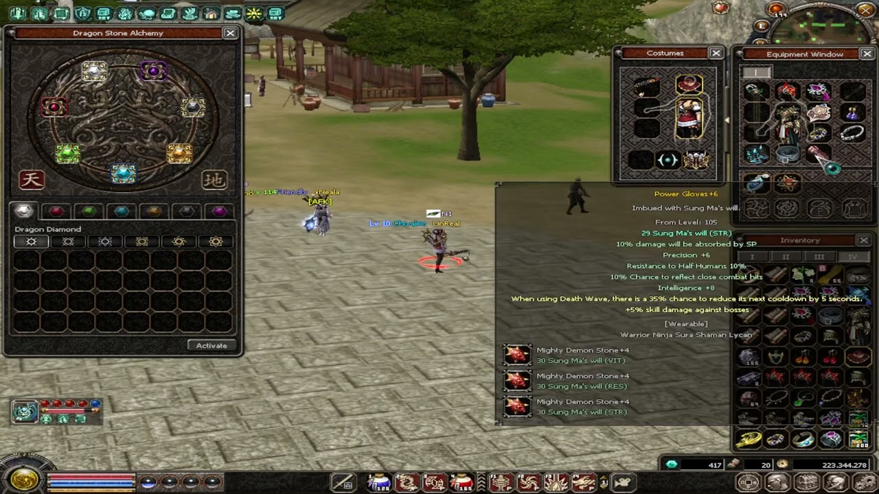 Metin2 Emerald Aurora UnReal account presentation
