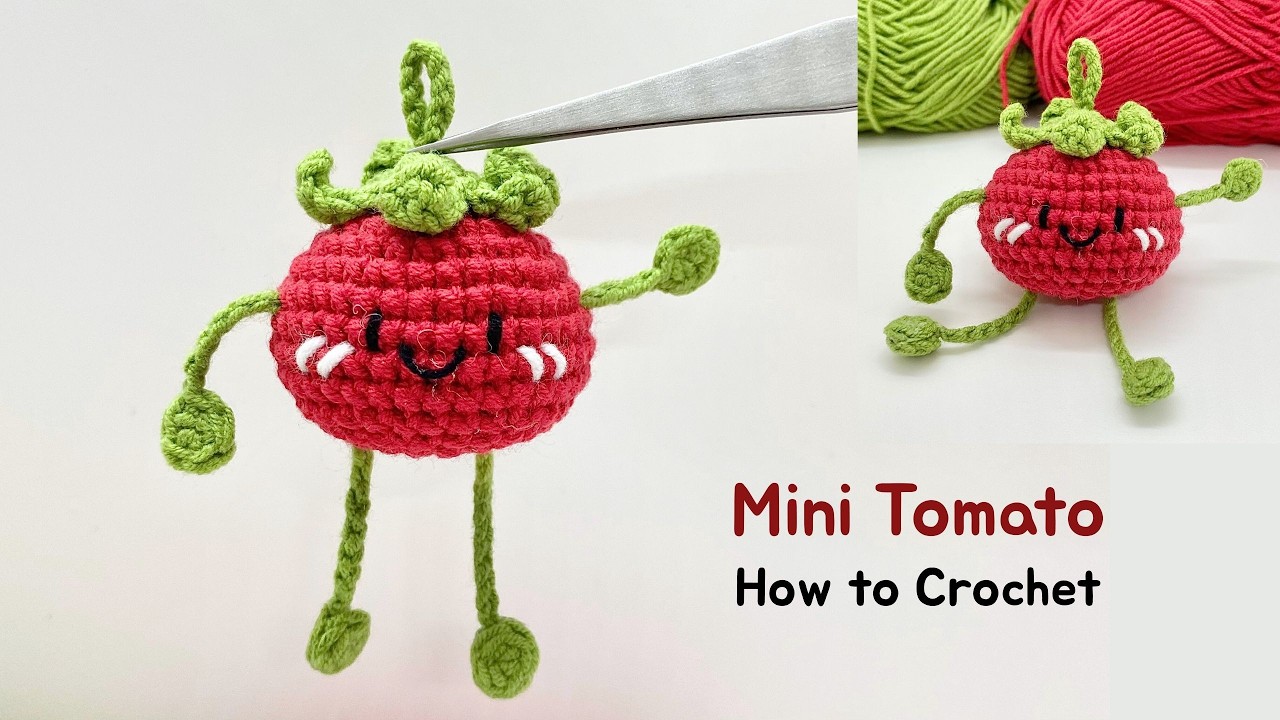 Mini Tomato Crochet 🍅 | Beginner Friendly Amigurumi Tutorial