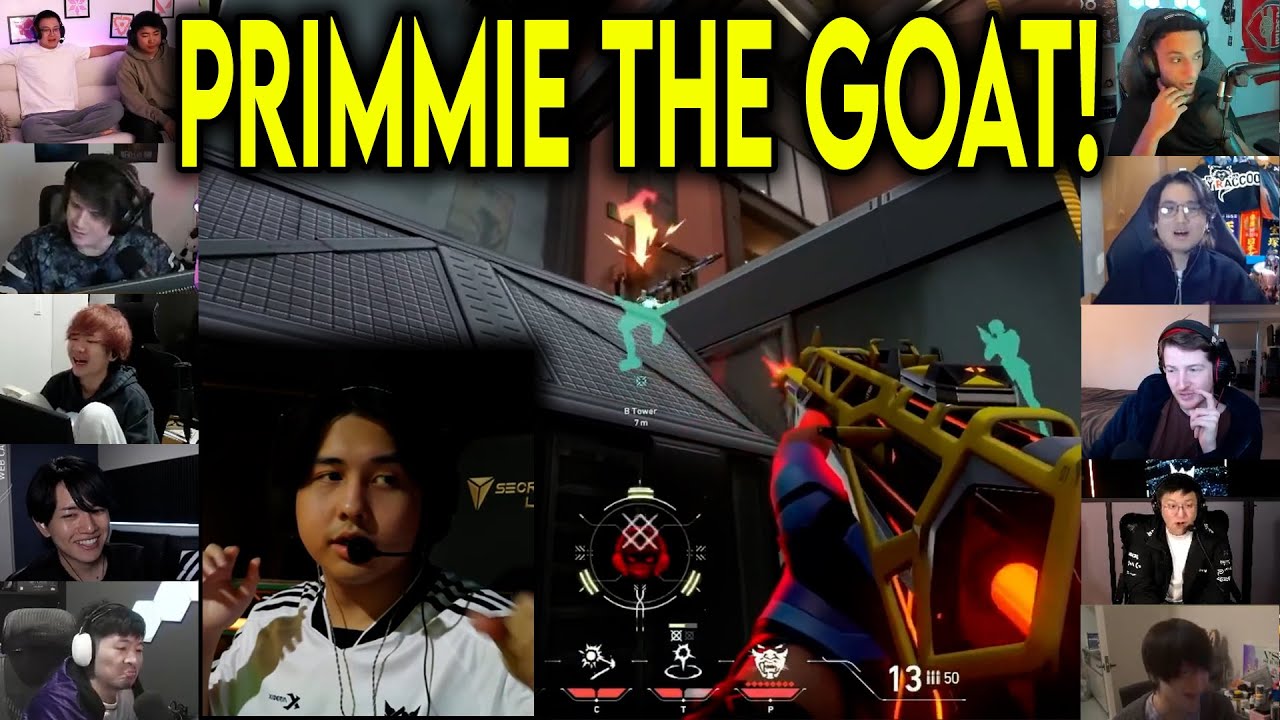 Valorant Streamers Reacts To FS Primmie Insane 4k Against ZETA In VCT