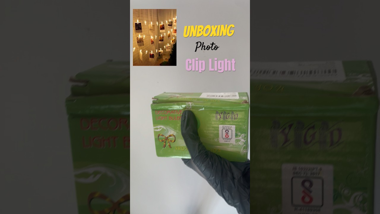 Unboxing photo clip lights 