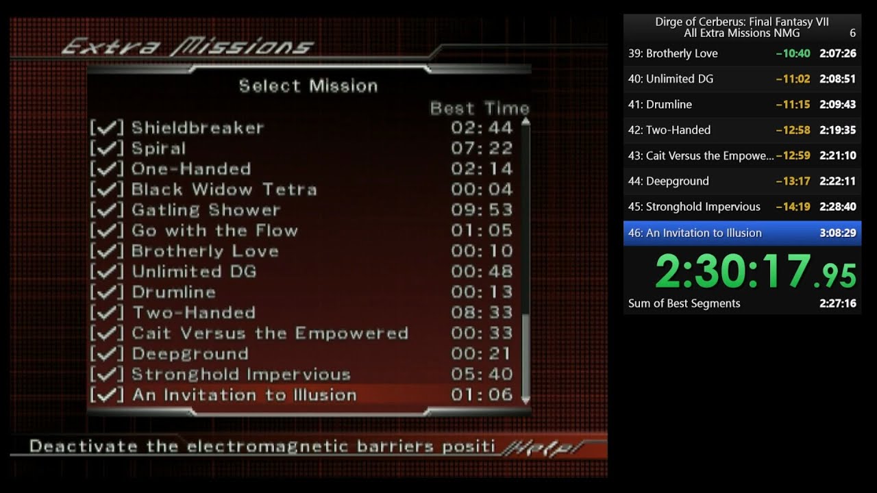 DCFFVII: All Extra Missions NMG (2h30m17s)