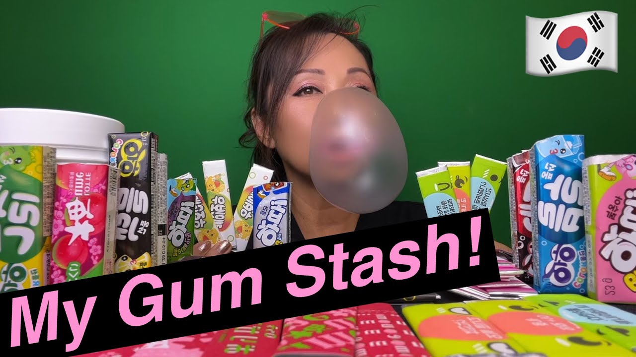 ALL KOREAN GUM FROM GRANNY'S STASH 🇰🇷 | GUM OPENING, SNAPPING SOUNDS & BUBBLE BLOWING (REQUESTED)