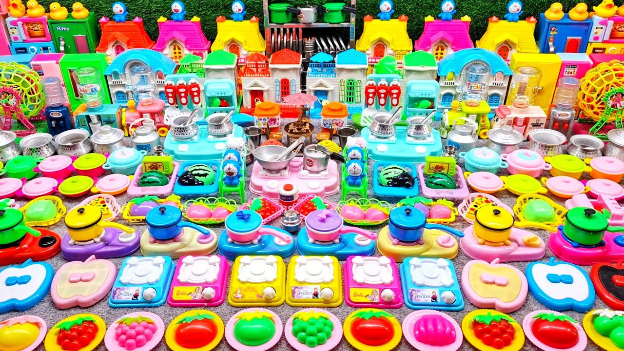 6:49 Minutes Satisfying with Unboxing Hello Kitty Kitchen Set | Mini Steel Kitchen Set Cooking Video