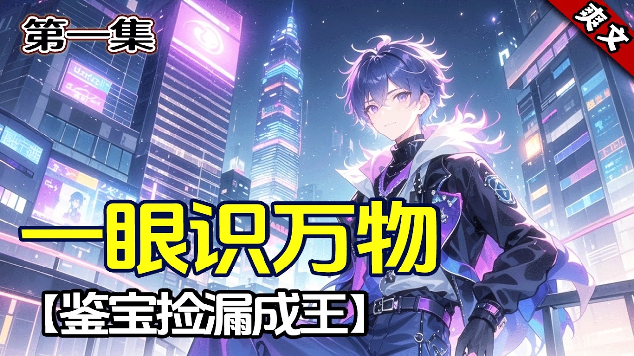 最新《一眼识万物，鉴宝捡漏成王》第1集/共2集 出身贫寒的男主被相恋多年的女友抛弃，伤心之余被海鱼咬伤，获得金手指，能识别物品信息，从此赚钱逆袭的故事。