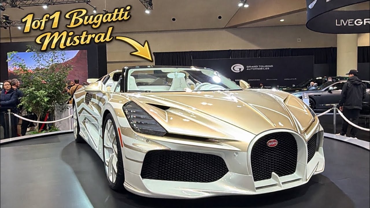 Bugatti 1of1 MISTRAL showcased at CANADAS INTERNATIONAL AUTO-SHOW(Toronto) #autoshow