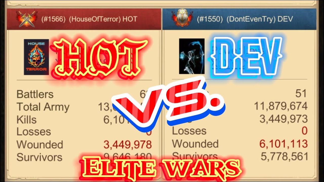 🔥1566 HOT vs 1550 DEV Elite Wars | War and Order🔥