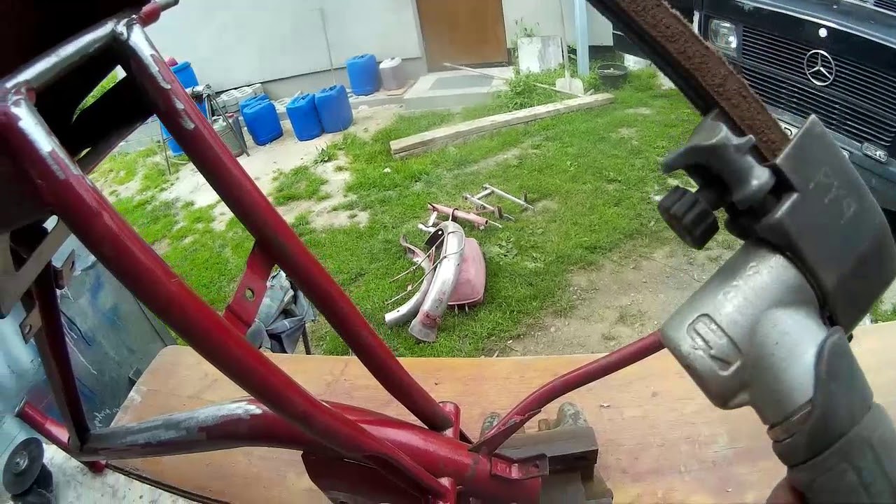 Motorower romet- lakierowanie.