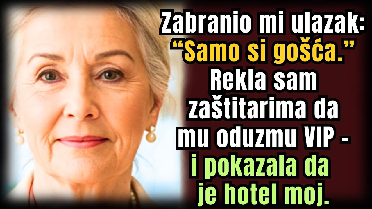 Sin mi zabranio ulaz u moj hotel: “Ti si samo gošća”— naredila sam osiguranju da ga izbace i otkrila