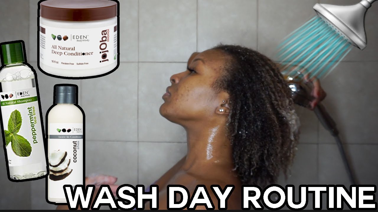 WASH DAY ROUTINE FOR TYPE 4 NATURAL HAIR FT. EDEN BODYWORKS | KENSTHETIC