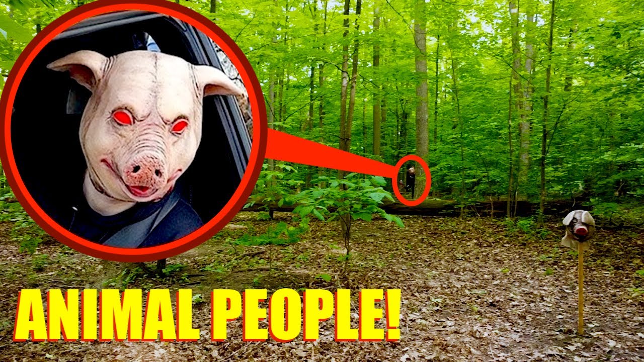 If you ever see this SCARY PIG MAN in haunted forest, RUN AWAY FAST!! (Scary encounter)