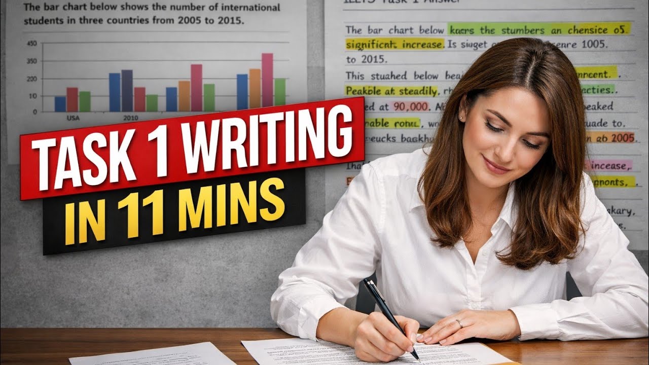 Bar Chart Explained in 10 minutes | IELTS WRITING Task 1