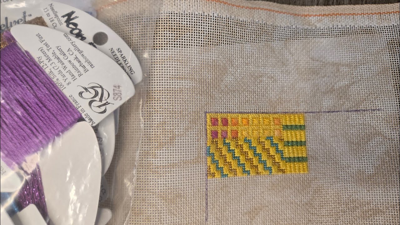 Let's Talk Needlepoint - Intro, Tutorial, and Stitch With Me