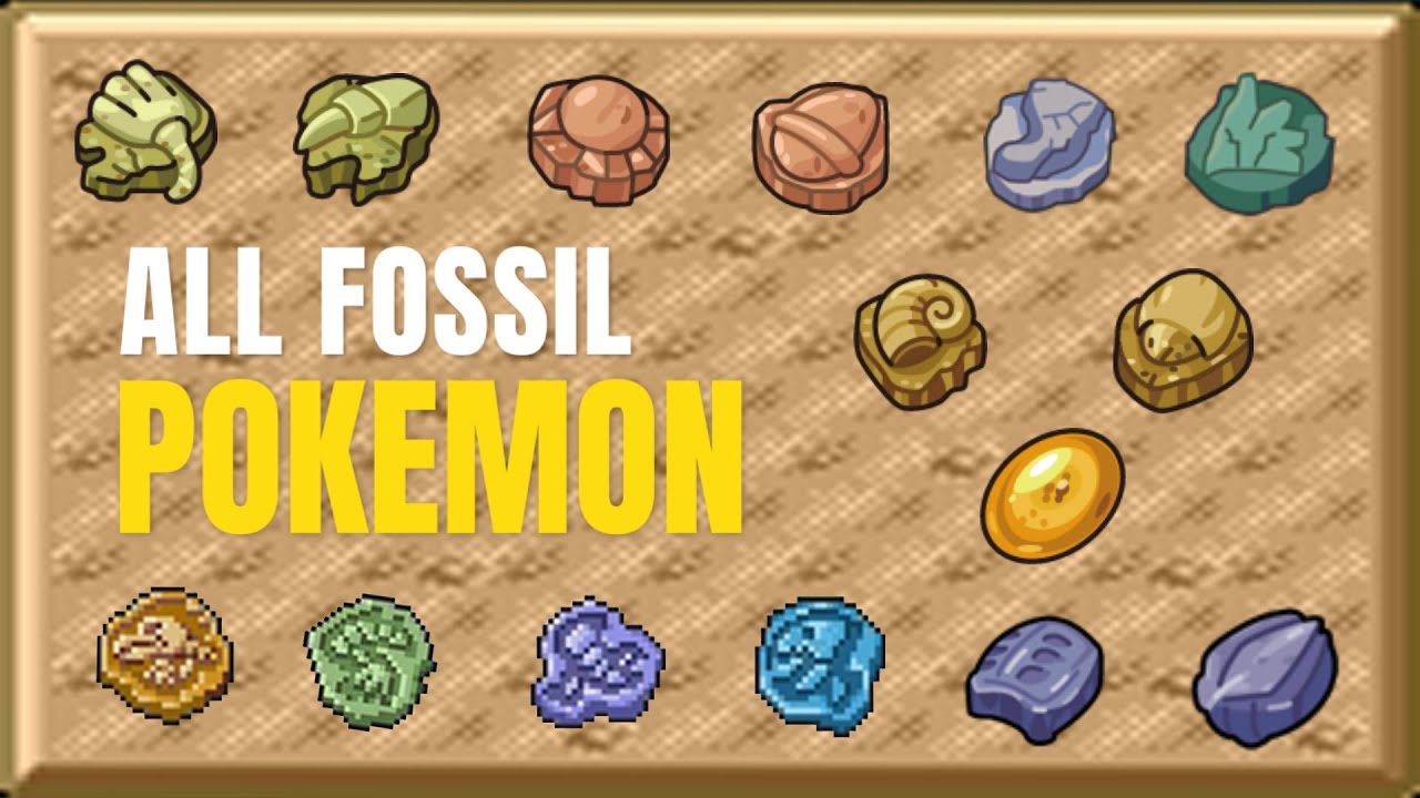 All Fossil Pokemon (Generation 1-8)