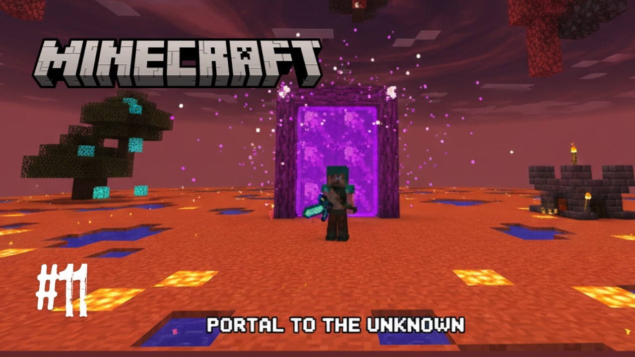 EP-11 | CAN I REACH TOP OF THE NETHER ROOF? | LET'S SEE! #minecraft #youtubegaming