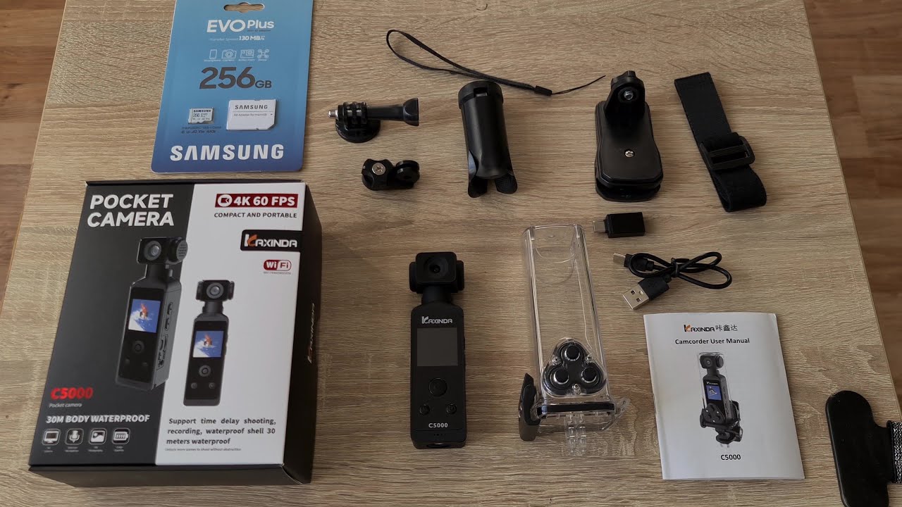 Pocket Camera KAXINDA C5000 5K 4K. Kamera C5000 5K 4K. Unboxing. [4K]
