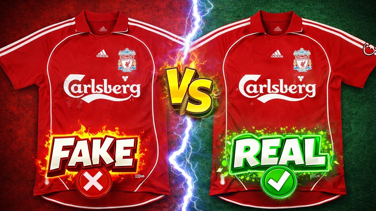 How to spot a FAKE football shirt! Liverpool Home Kit 2006 - 2008