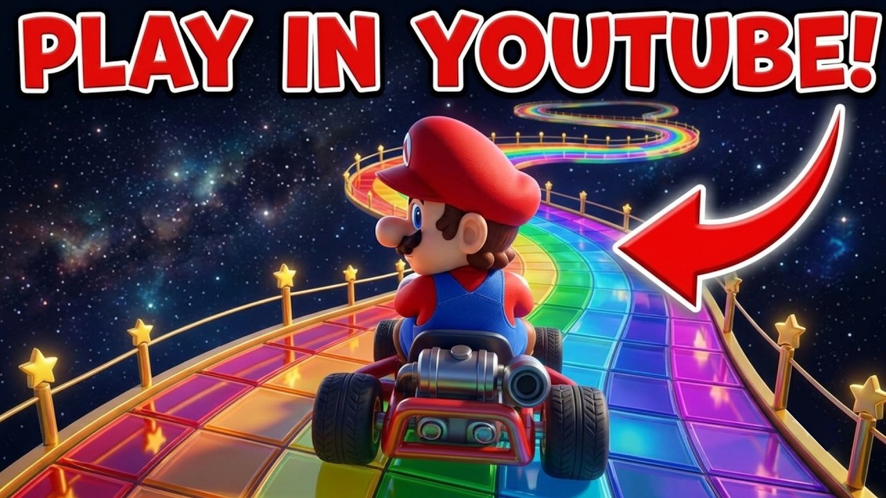 I made Mario Kart into a PLAYABLE YouTube video!