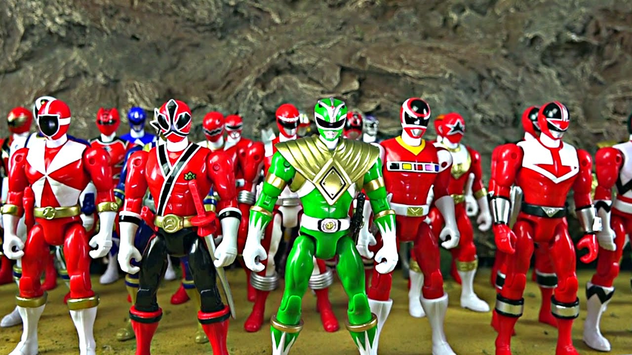 Power Rangers Super Megaforce Every Red Action Hero 5 inch Figure!