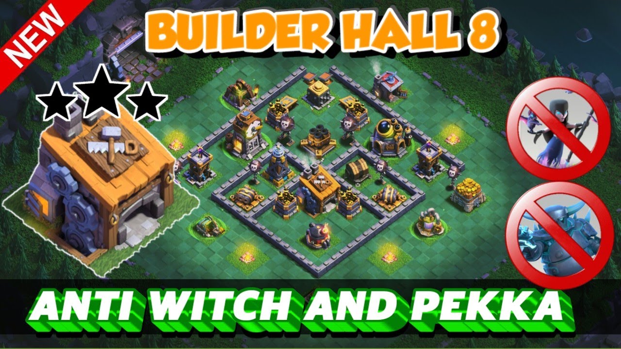 *ANTI 3 STAR* TOP 10 BEST BUILDER HALL 8 || BH8 BASE WITH LINK + REPLAY || BH8 BASE UPDATE AUG 2024