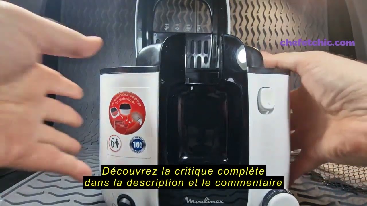 Avis sur la Moulinex Friteuse à huile, Cuve 3 L, Revêtement antiadhésif, Thermostat, Voyant lumineux