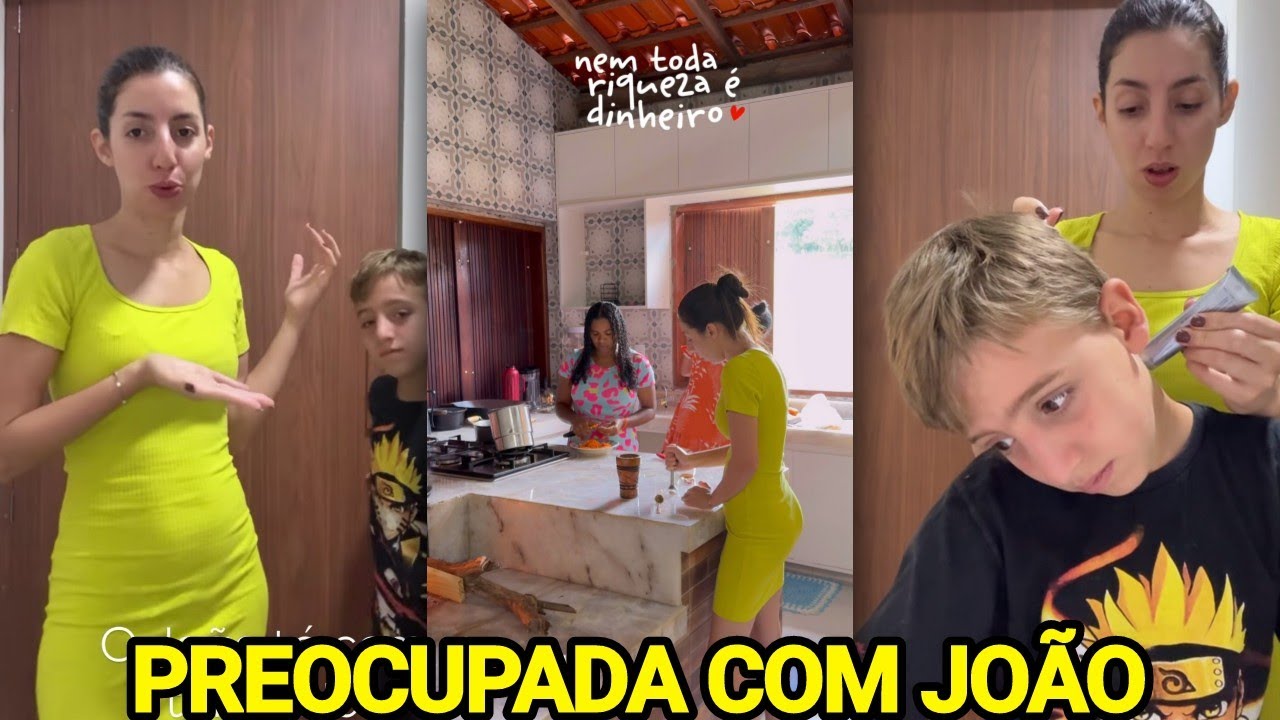 SARA KELLEN FICA MUITO PREOCUPADA COM JOÃO+ PREPARADO ALMOÇO 