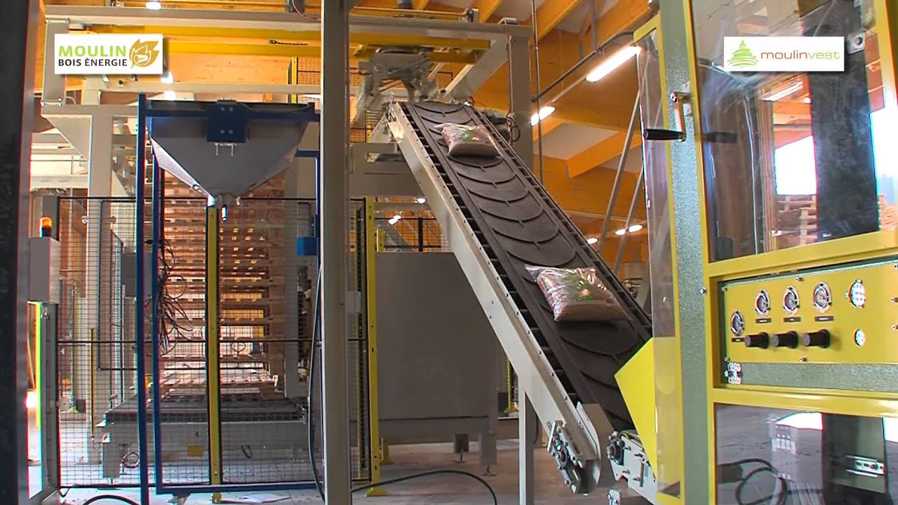 Fabrication des granulés de bois 100 % naturel Moulin Bois Energie, certifiés NF et EN +