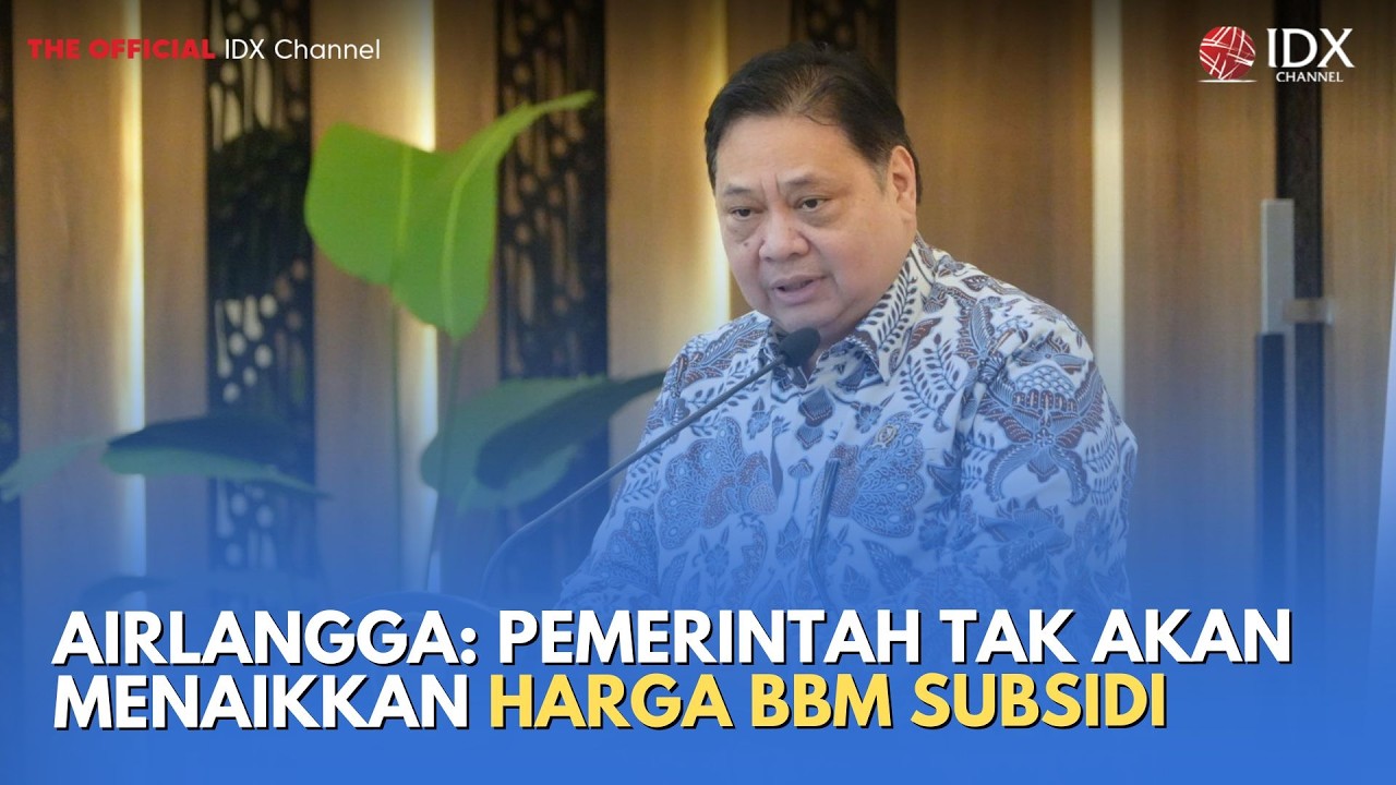 Airlangga: Pemerintah Tak akan Menaikkan Harga BBM Subsidi | MILENOMICS