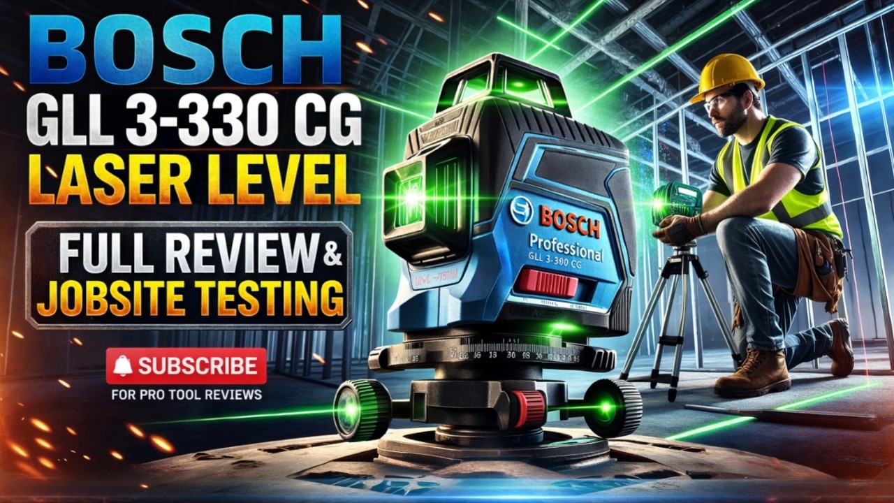 Bosch GLL 3-330 CG Review – 360° Green Laser Level Full Test | Is It Worth It in 2026 | AI buildPro