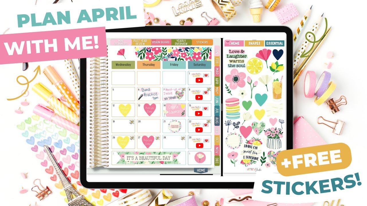 Plan April with Me 🌷 | Digital Planning ✨