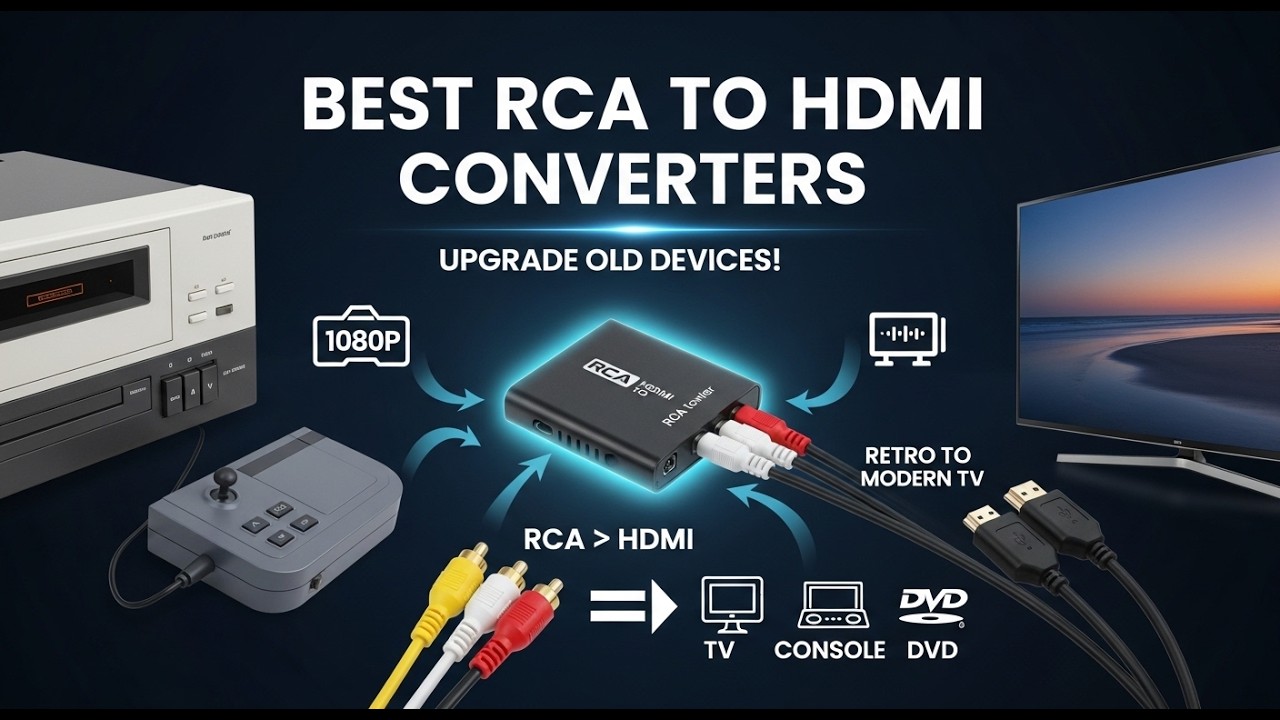 TOP 5 Best Rca To Hdmi Converter 2026 | Bring Your Retro Games Back To Life With This Simple Gadget
