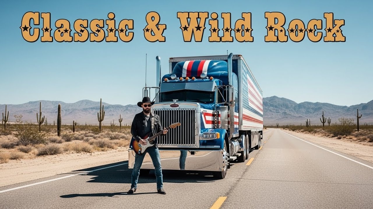 American Highway Rock Playlist 🇺🇸 Classic Rock Truck Music for Long Drives