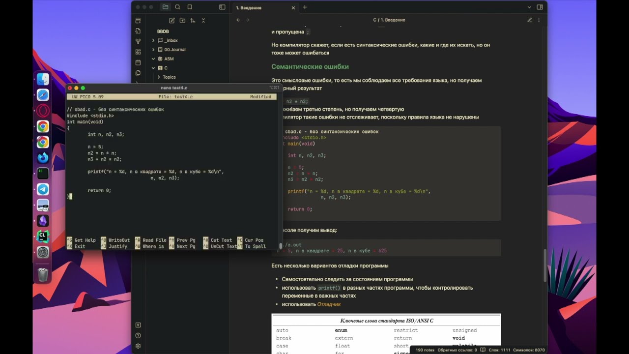 D:0x2 Язык C: Создание первой функции и работа с операторами