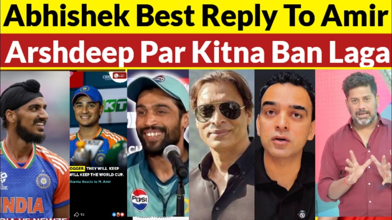 Abhishek Sharma reply to M Amir | ICC finished arshdeep Singh | t20 world cup 