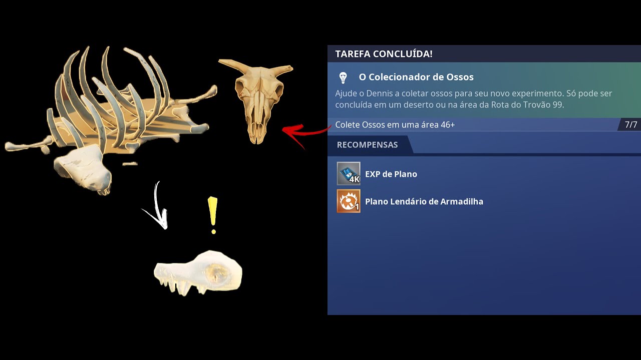 Fortnite Salve o Mundo- Missão O Colecionador de Ossos
