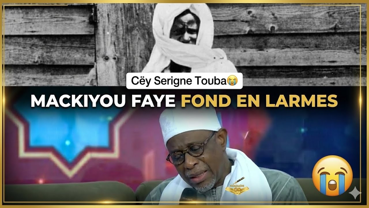 Mackiyou Faye fond en larmes en évoquant Serigne Touba : Un moment bouleversant 😭🙏
