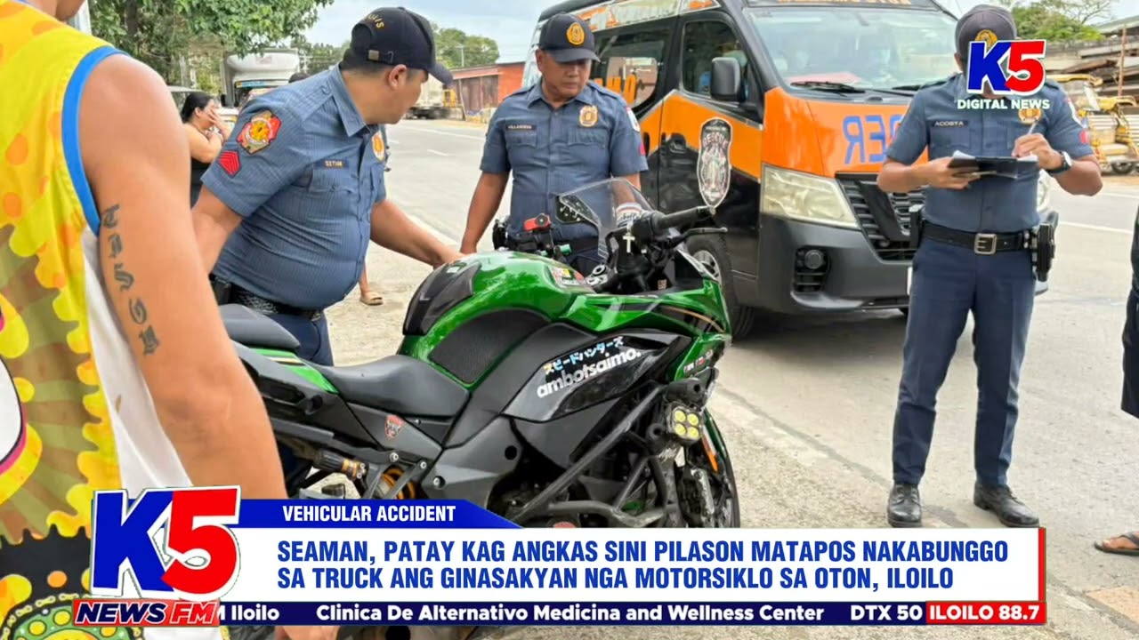 SEAMAN, PATAY KAG ANGKAS PILASON MATAPOS NAKABUNGGO SA TRUCK ANG GINASAKYAN NGA MOTORSIKLO SA OTON