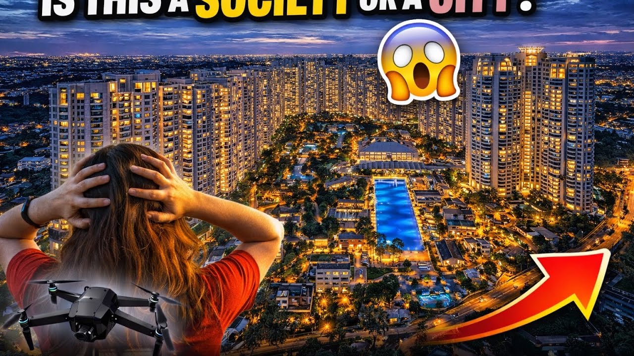 Is this a Society or a City? 😱 Bangalore’s massive gated communities | Drone Tour @DJI @India @Life