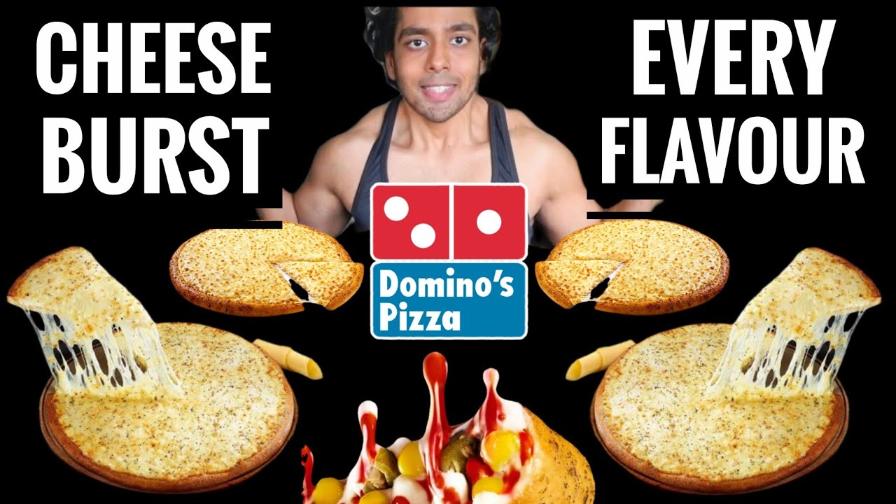 Every Dominos Cheese Burst Flavours 😱 Hot n Fiery, Korean Sweet Chilli, Creamy Makhani