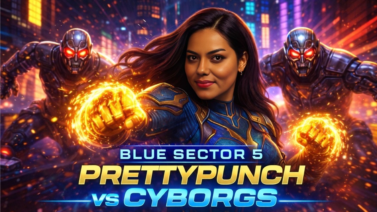 PrettyPunch vs Cyborgs in Blue Sector 5 ⚡ | Deconstructed SoulZ | 1PunchDanMovie Cinematic Universe