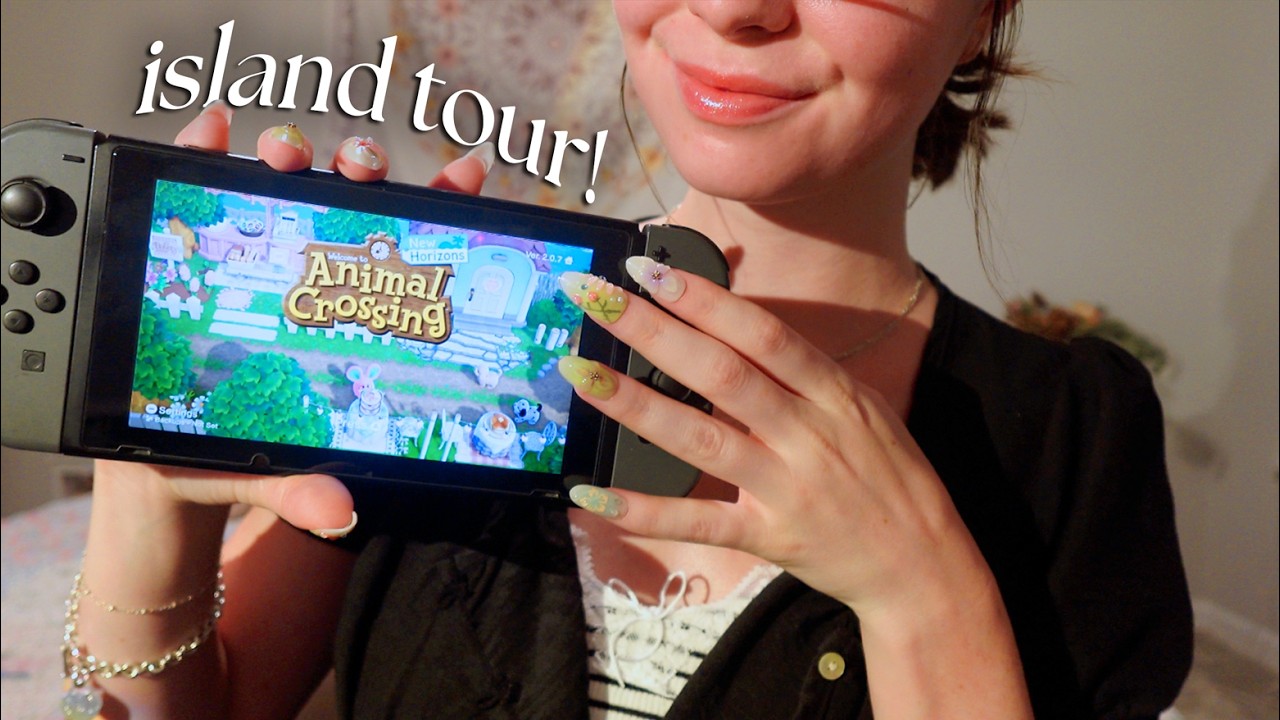 ASMR animal crossing island tour & clicky controller sounds 🏝️ (nintendo switch)