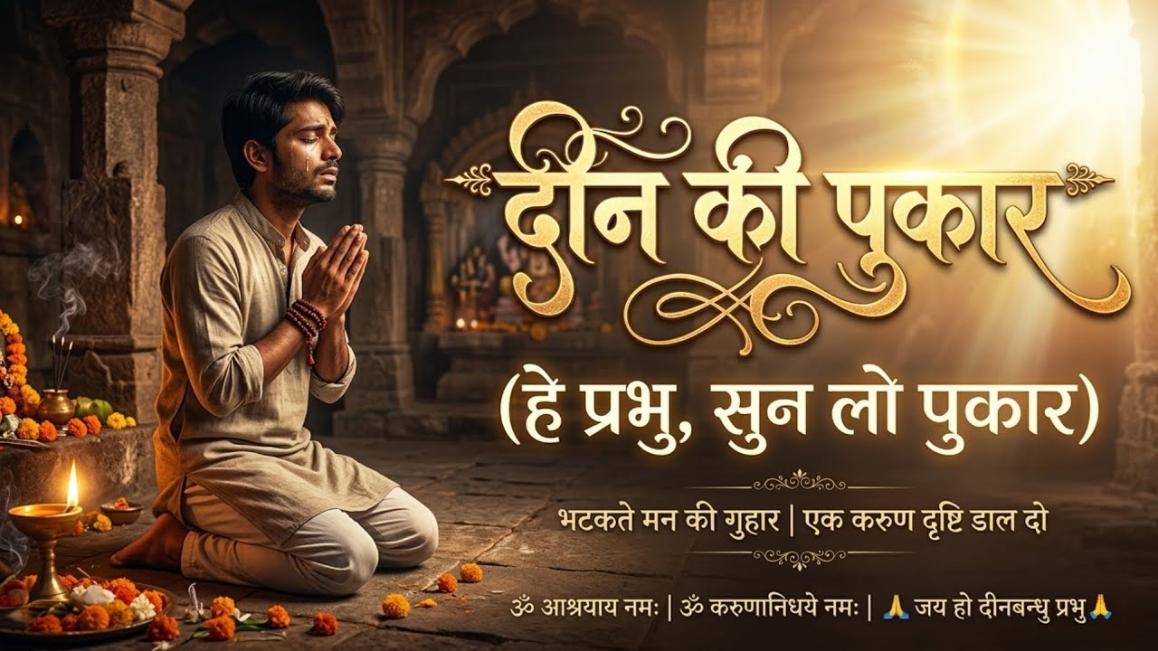 हे प्रभु दीन की सुन लो पुकार | Heart Touching Devotional Bhajan | Karuna Prarthana Bhakti Song 🎶