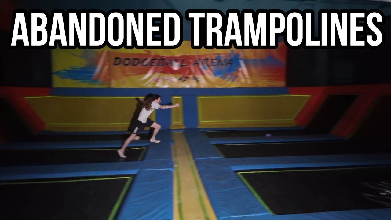Exploring an ABANDONED Trampoline Park!! (EVERYTHING LEFT)